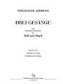 drei Gesange nach lateinischen Psalmtexten fur Bass und Orgel (1963)