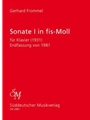 Sonate I fur Klavier (1931) fis-Moll -Endfassung von 1981-