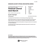 Festival Choral And March (Full Score)