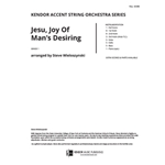 Jesu, Joy Of Man's Desiring (Full Score)