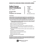 Tallis Canon And Variations (Full Score)