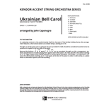 Ukrainian Bell Carol (Carol Of The Bells) (Full Score) (Carol Of The Bells)