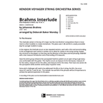 Brahms Interlude (from Rhapsody In B Minor, Op. 79, No. 1) (Full Score) (from Rhapsody In B Minor, Op. 79, No. 1)