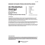 Elizabethan Madrigal, An (Now Is The Month Of Maying) (Full Score) (Now Is The Month Of Maying)