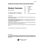 Shaker Fantasia (Full Score)