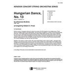 Hungarian Dance, No. 13 (Full Score)
