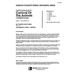 Carnival Of The Animals (Full Score)