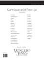 Cantique and Festival - Full Score