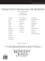 Galop From Genevieve De Brabant