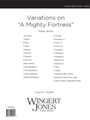 Variations On A Mighty Fortress - Full Score