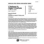 L'Italiana In Algeri Overture (An Italian Girl In Algiers) (Full Score) (An Italian Girl In Algiers)