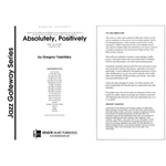 Absolutely, Positively (Full Score)