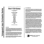 Don't Git Sassy (Full Score)