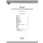 Ding! (Score) For Band and Guest Triangle Soloist