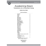 Awakening Dawn (Score) Variations on a Mountain Song