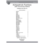 Kirkpatrick Fanfare (Score) 25th Anniversary Edition