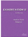 Simpson: Exhortation II for Oboe Solo