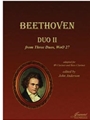 Beethoven (Anderson) Duo II, WoO 27, adapted for clarinet and bass clarinet