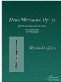 Gliere (Anderson): Deux Morceaux, op. 35 (Impromptu and Humoresque) for bassoon and piano