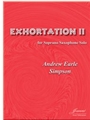 Simpson: Exhortation II for Soprano Saxophone Solo
