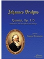 Brahms (Rousseau): Quintet, op. 115, adapted for Alto Saxophone and String Quartet (score)