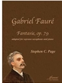 Faure (Page): Fantasie, op. 79 adapted for soprano saxophone and piano