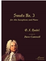 Handel (Camwell): Sonata No. 3 arr. for alto saxophone and piano