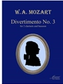 Mozart (Anderson): Divertimento No. 3 [2 clarinets, bassoon] (score/parts)