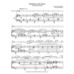 Variations in B Minor for Cello and Piano