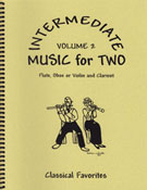 Intermediate Music for 2 - Volume 2 - Flute/Oboe/Violin and Clarinet