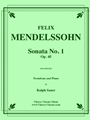 Sonata No. 1 Op. 45 for Trombone & Piano