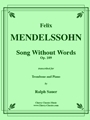 Song Without Words, Op. 109 for Trombone & Piano