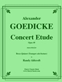 Concert Etude op. 49 for Solo Trumpet in Brass Quintet