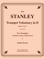 Trumpet Voluntary Op. 6, No 5 for Two Trumpets and Piano or Organ