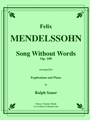 Song Without Words, Op. 109 for Euphonium & Piano