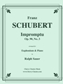 Impromptu, Opus 90, No. 3 for Euphonium & Piano