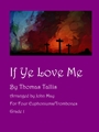 If Ye Love Me