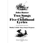 2 Songs from 5 Childhood Lyrics