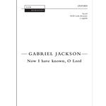 Now I have known, O LordVocal score