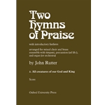 All Creatures of our God and KingNo. 2 of       Two Hymns of PraiseScore (brass & percussion version