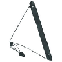 Strap--saxophone  Ace Neck Band - Leather - Black