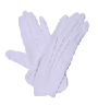 Gloves (White) - Large - Dots
