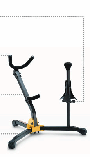 Stand--Alto/Tenor Sax  Hercules Combo - Cradle w/Soprano Peg