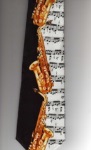 Tie--sax On Black/manuscript