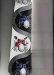 Tie--red & Blue Drumset Curves
