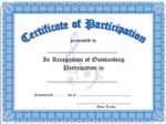Certificate of Outstanding Participation