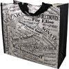 Tote - Reusable Music Collage Design