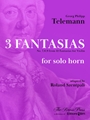 3 Fantasias no. 7, 8, 9 from 12 Fantasias for violin