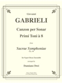 Canzon per sonar primi toni a 8 from Sacrae Symphoniae