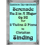 Serenade No.2 in A for 2 Violins and Piano